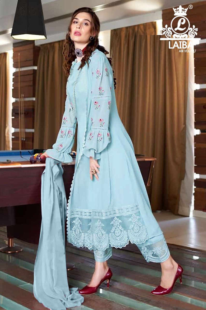 Laiba Am 147 Festive Wear Wholesale Ready Made Suit Collection
